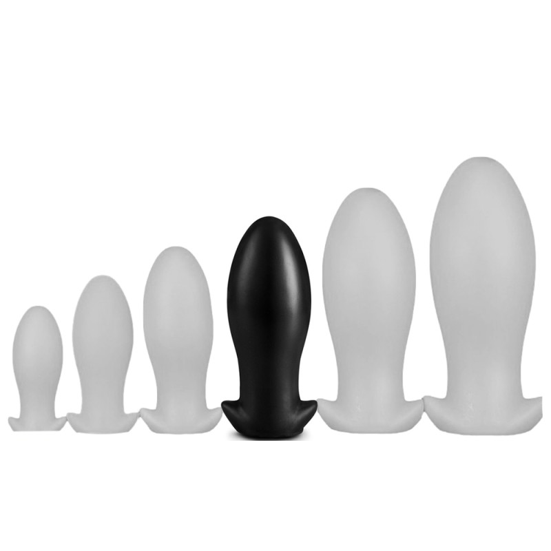 EggPlay Plug Silicone Saurus Egg XL 16.5 x 7.3cm Noir